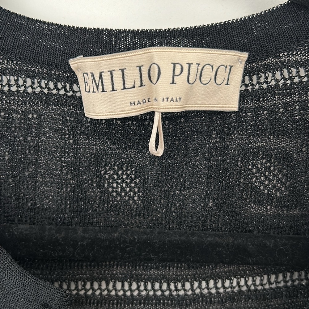 NWOT Emilio Pucci Metallic Knit Maxi Dress - Picture 6 of 8